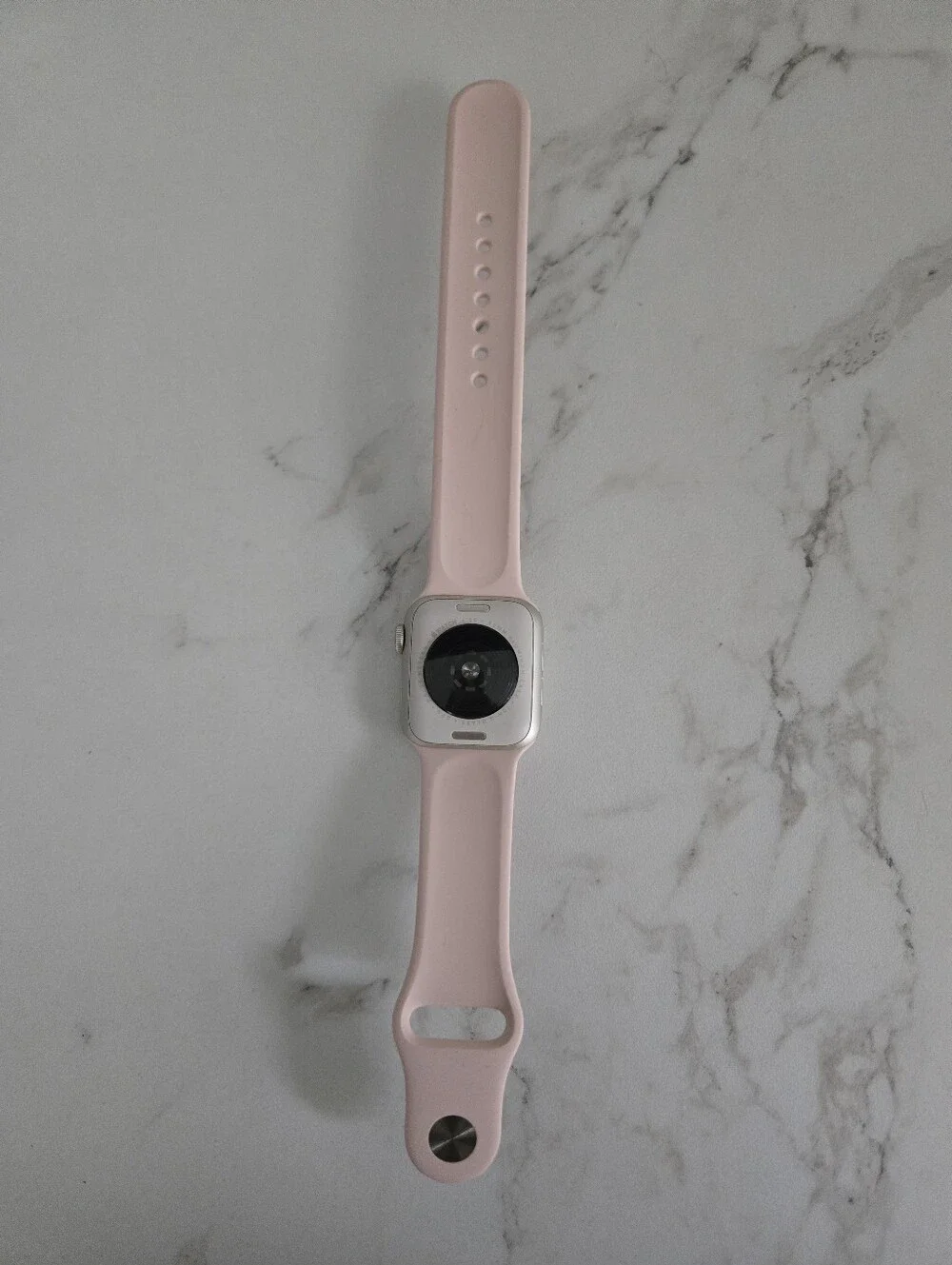 Used Apple Watch S5 40mm Aluminum Case Silver With Pink Band